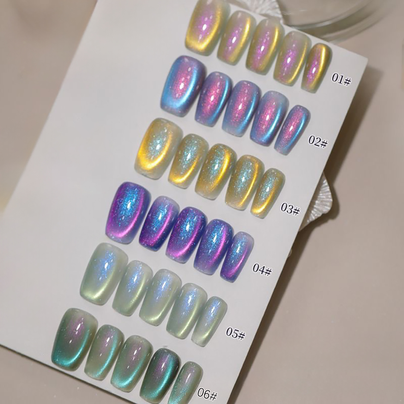 1pcs PSK Arctic Light Cat Eye  - مراجعة Resin Art Purple وسعره