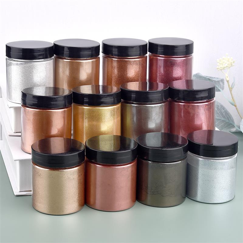 50g Shimmer Metallic Gold Silv - مراجعة Resin Art Acrylic وسعره