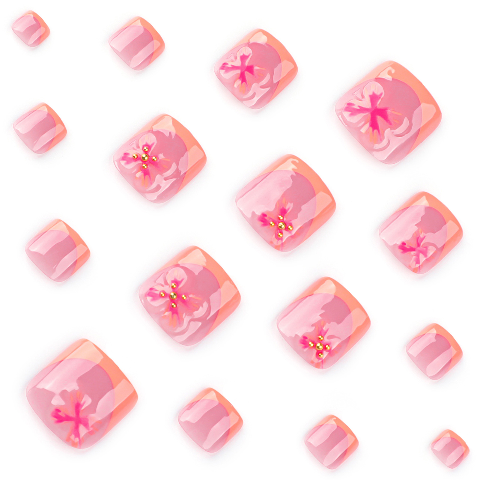 24pcs Charming Flower Pattern  - مراجعة Resin Art Flower وسعره