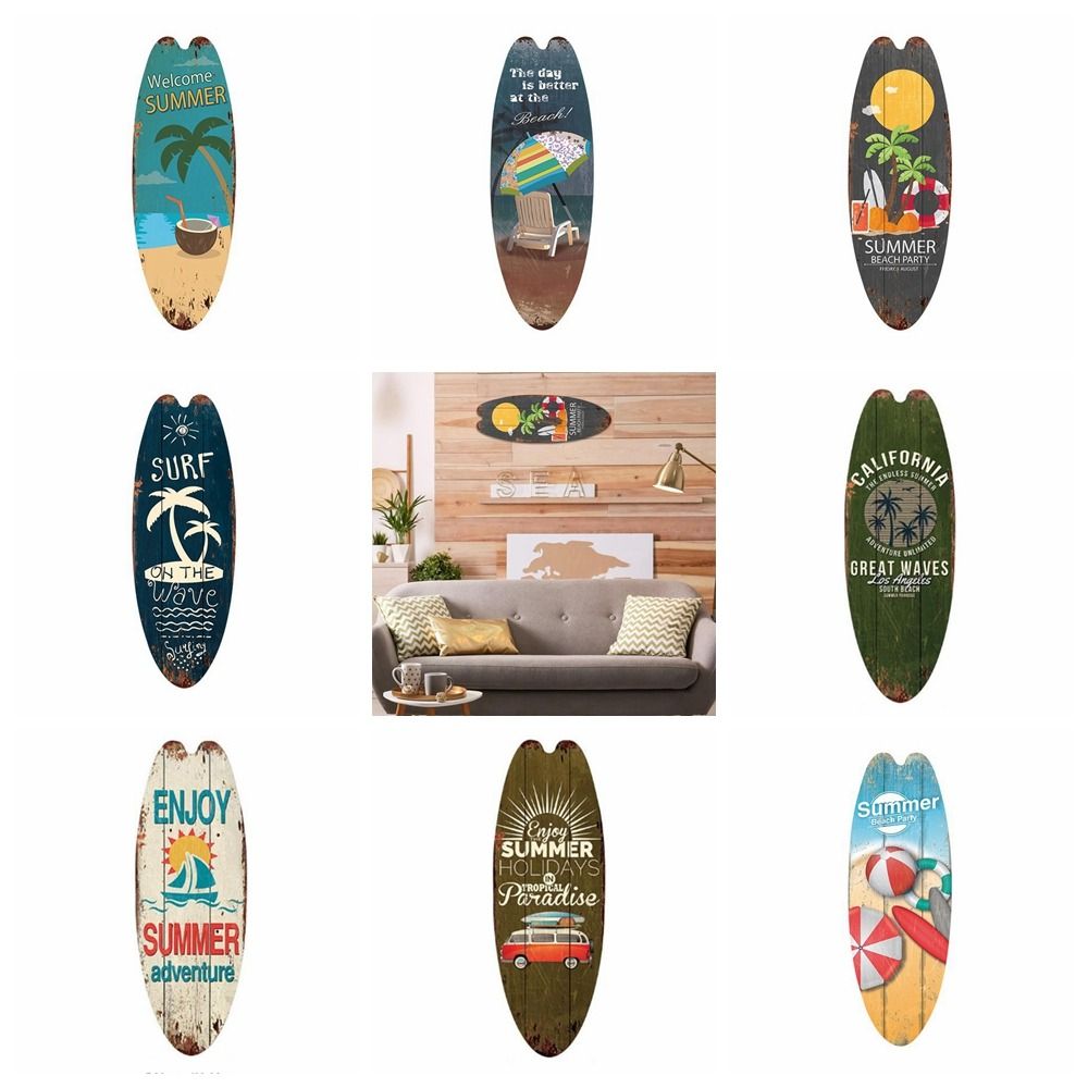 Exquisite Printing Wooden Surf - مراجعة Resin Art Beach Theme وسعره