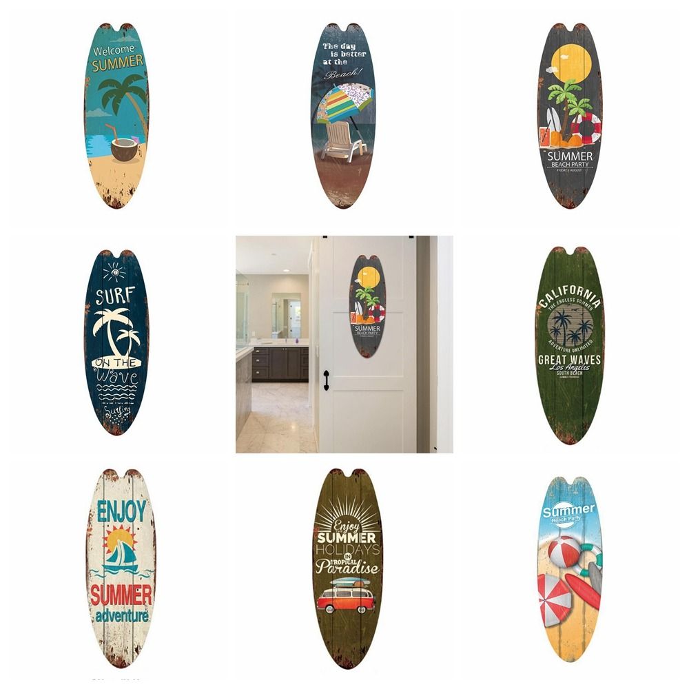 Exquisite Printing Wooden Surf - مراجعة Resin Art Beach Theme وسعره