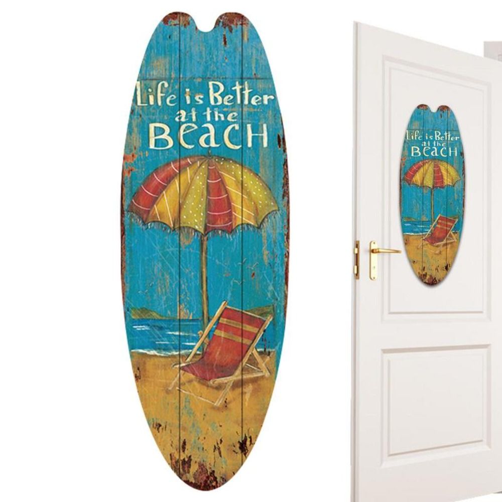 Exquisite Printing Wooden Surf - مراجعة Resin Art Beach Theme وسعره