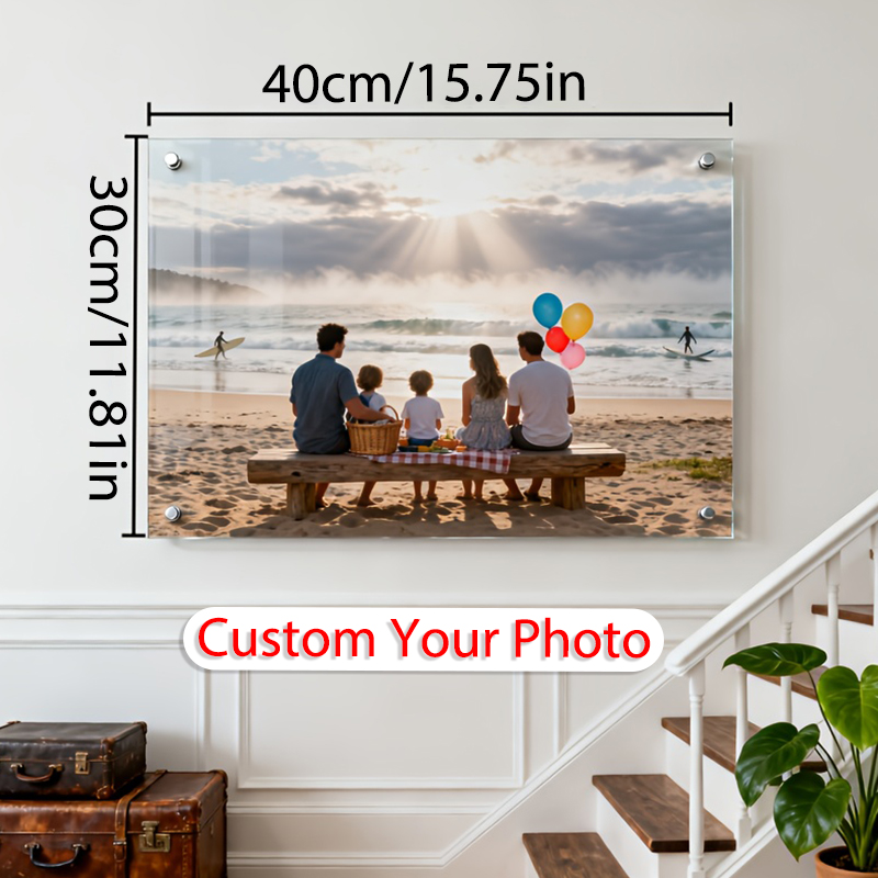 1Pc Custom Family Photo Acryli - مراجعة Resin Art Gift For Anniversary وسعره