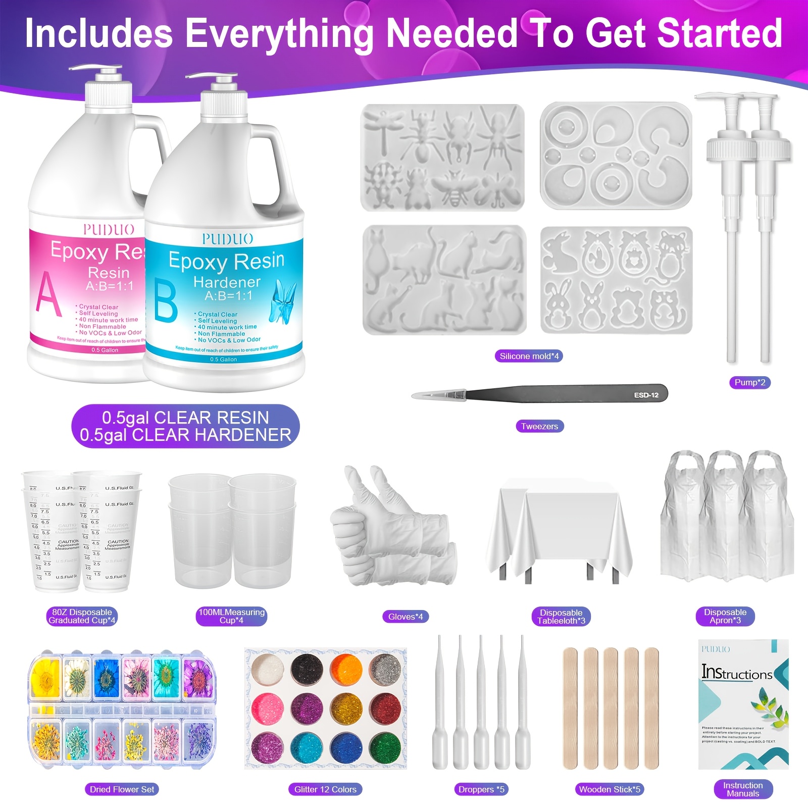 [Pro Epoxy Resin Kit] 1 Gallon - مراجعة Resin Art Table Top وسعره