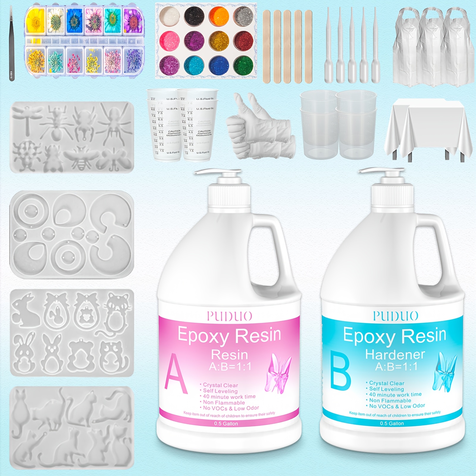 [Pro Epoxy Resin Kit] 1 Gallon - مراجعة Resin Art Table Top وسعره
