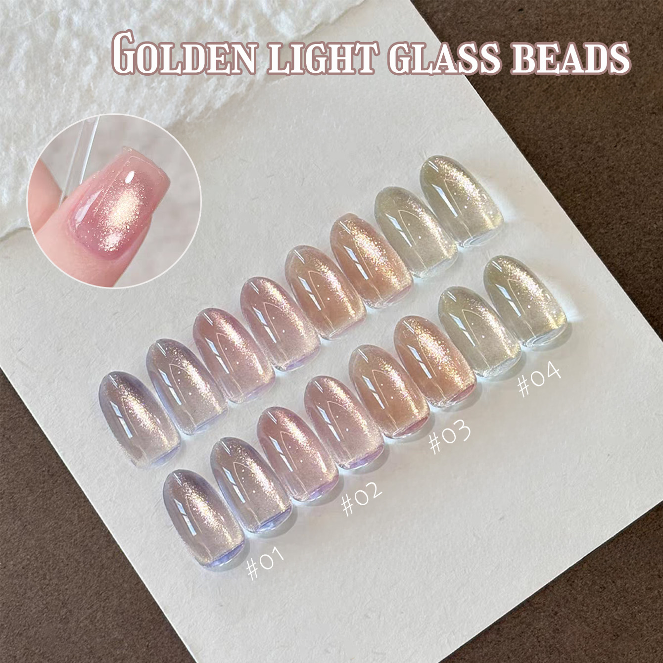 1pcs TC Pink Golden Eye Gel Na - مراجعة Resin Art Purple وسعره