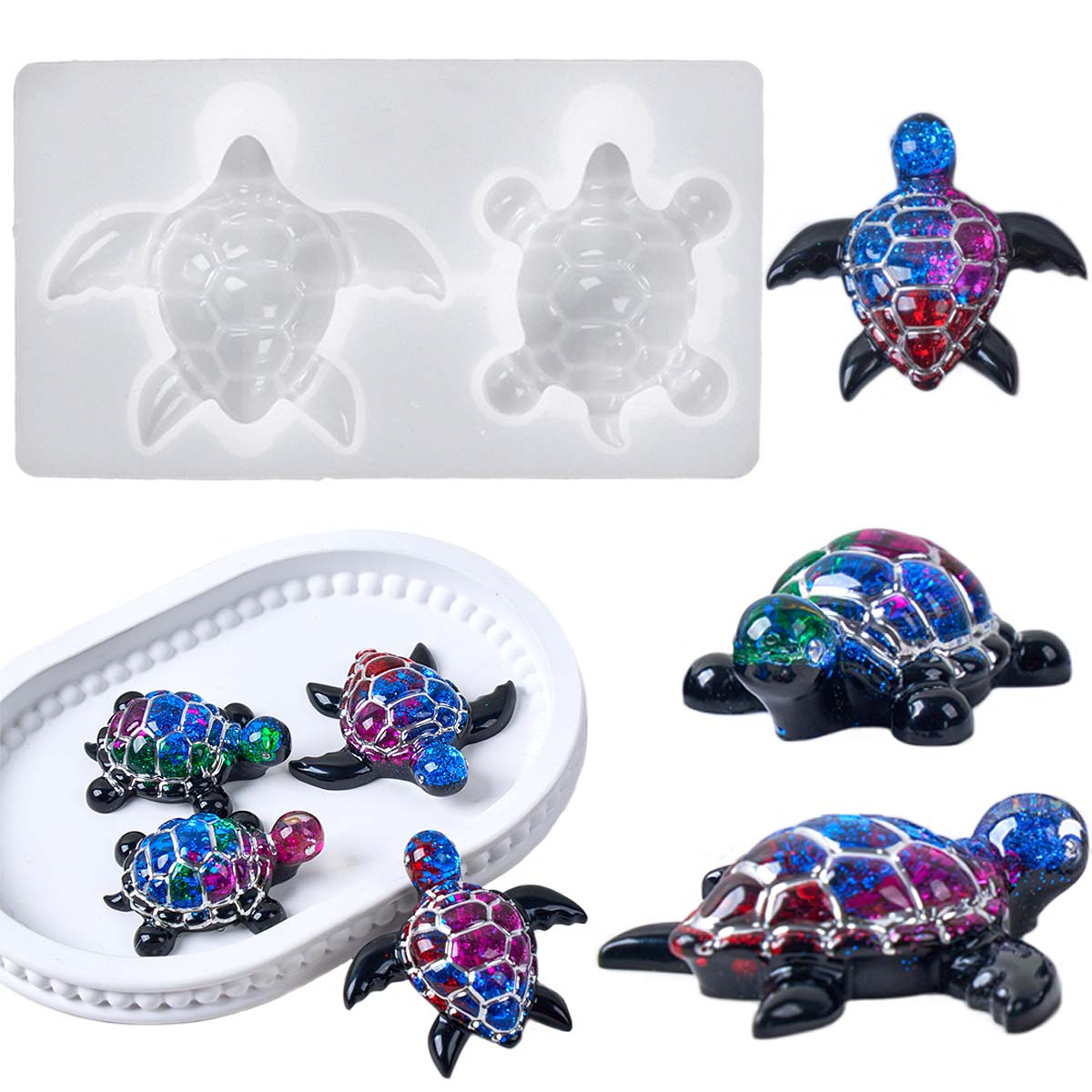 3D Sea Turtle Keychain Silicon - مراجعة Resin Art Acrylic وسعره