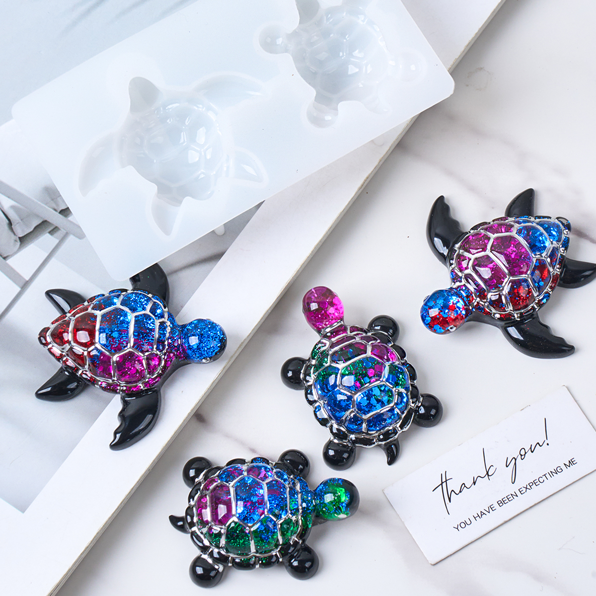 3D Sea Turtle Keychain Silicon - مراجعة Resin Art Acrylic وسعره