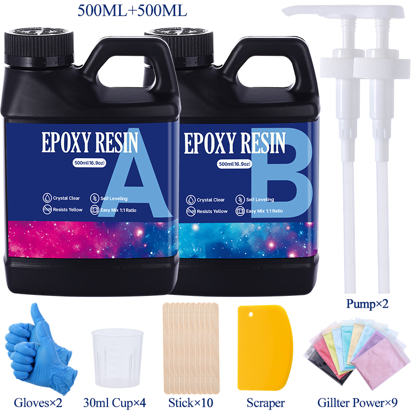 Fast Curing 1:1 Crystal Clear  - مراجعة Resin Art Table Top وسعره