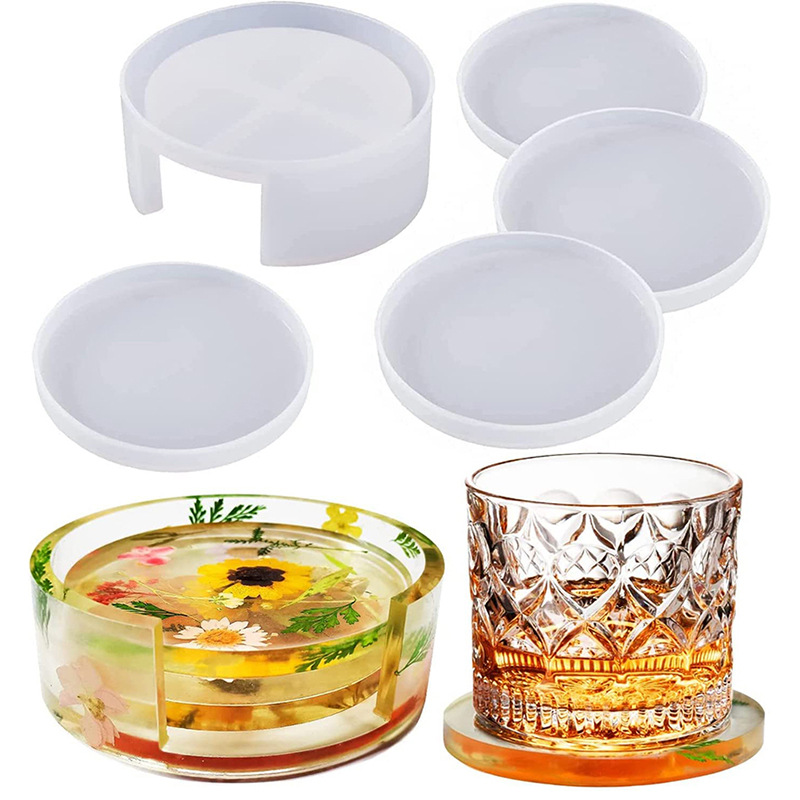 Round Square Coaster Silicone  - مراجعة Coaster Mold Square وسعره