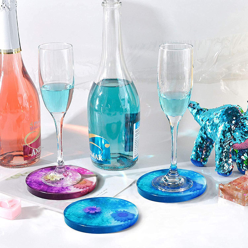 Round Square Coaster Silicone  - مراجعة Coaster Mold Square وسعره
