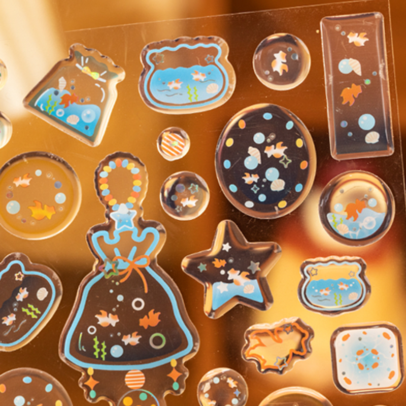 Laser Silver Resin Drop Sticke - مراجعة Resin Art Sticker وسعره