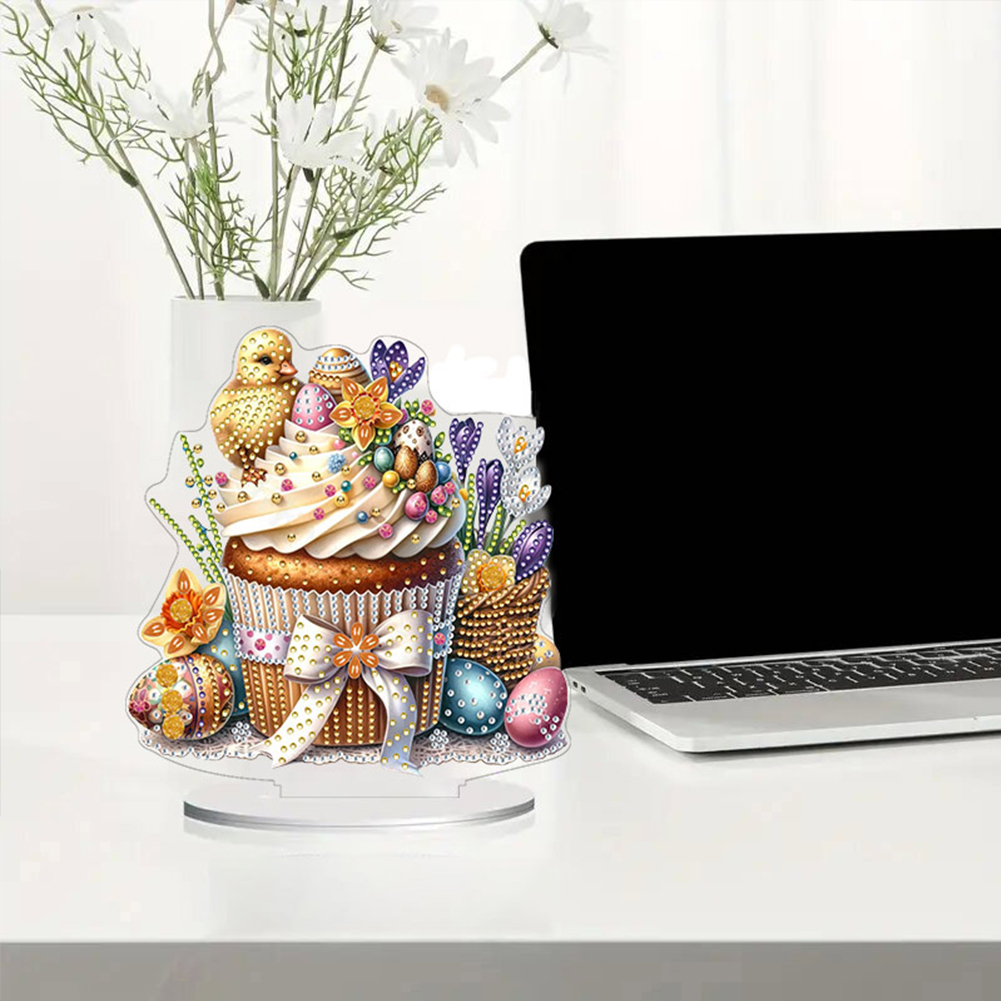 2D Flat Easter Cake DIY Deskto - مراجعة Resin Art Table Top وسعره