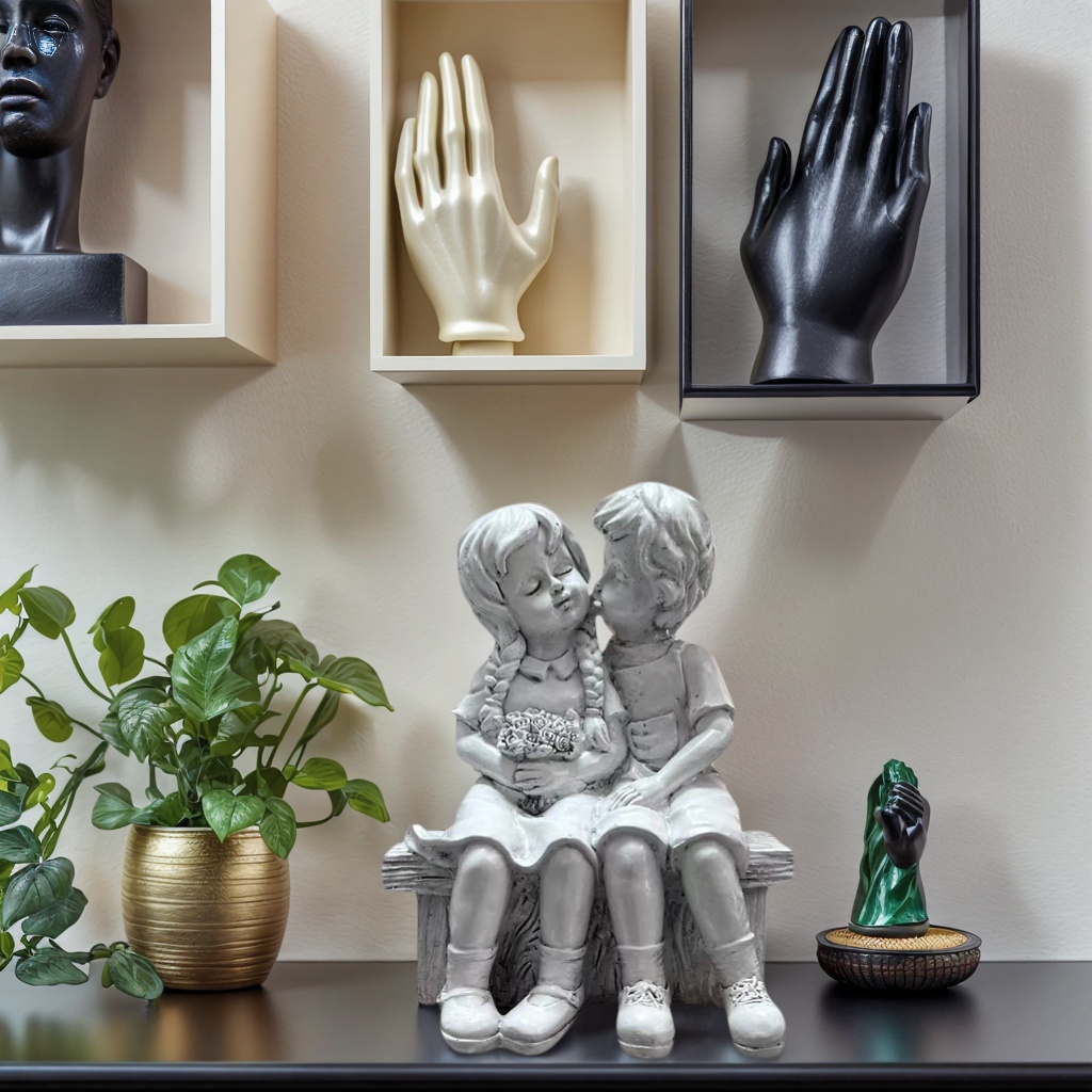 Cute Little Boy And Girl Resin - مراجعة Resin Art Aesthetic وسعره