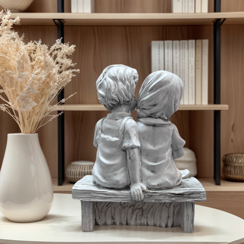 Cute Little Boy And Girl Resin - مراجعة Resin Art Aesthetic وسعره