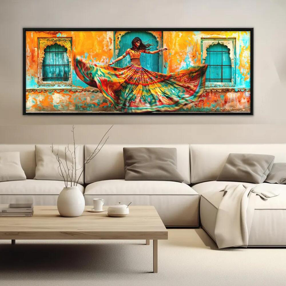 Beautiful Indian Woman Dancing - مراجعة Resin Art India وسعره