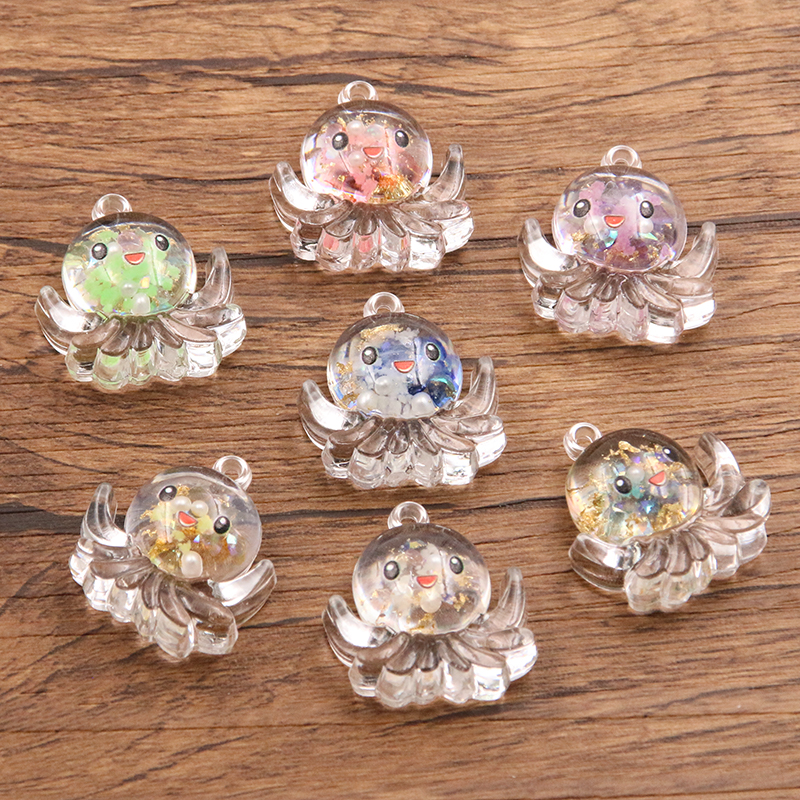 10Pcs 25x27MM Funny Animals Oc - مراجعة Resin Art Beach Theme وسعره