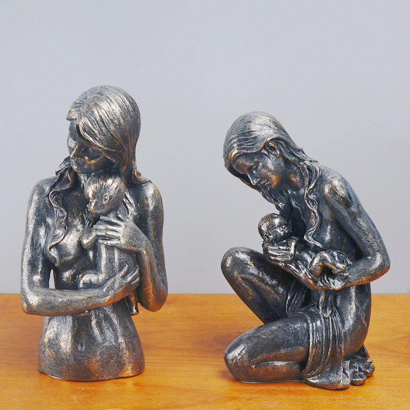 Mother Child Resin Sculpture H - مراجعة Resin Art Gift For Anniversary وسعره