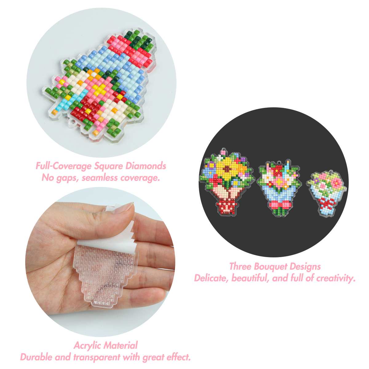FOREVER YOUNG 3PCS Bouquet Acr - مراجعة Resin Art Acrylic وسعره