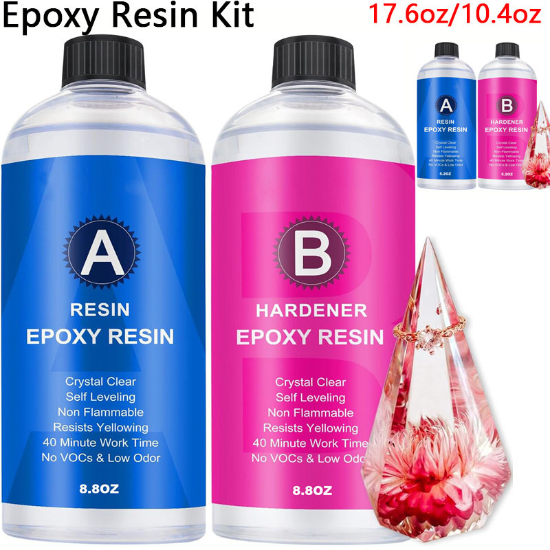 17.6oz/10.4oz Clear Epoxy Resi - مراجعة Resin Art Table Top وسعره