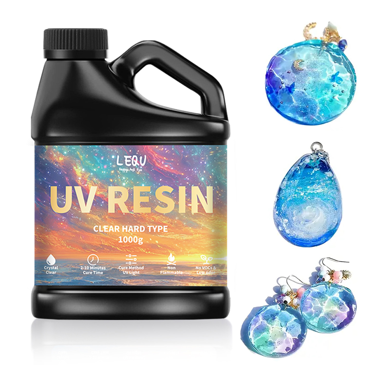100/200/500/1000g UV Epoxy Res - مراجعة Resin Art Acrylic وسعره