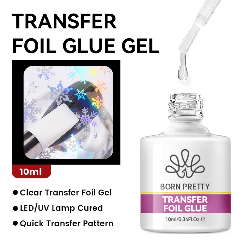 BORN PRETTY Nail Foil Glue Gel - مراجعة Resin Art Uv Light وسعره