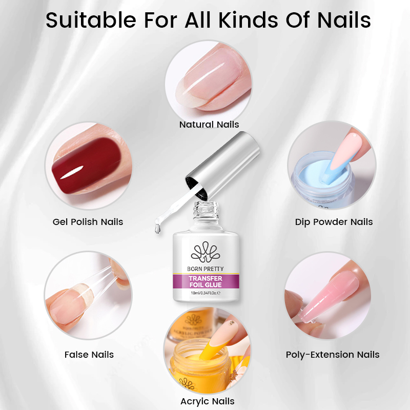BORN PRETTY Nail Foil Glue Gel - مراجعة Resin Art Uv Light وسعره