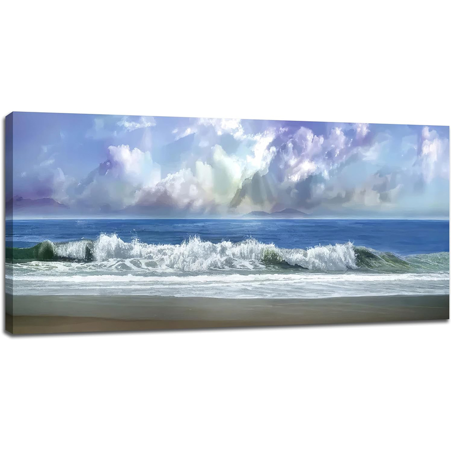 Blue Ocean diamond embroidery  - مراجعة Resin Art Beach Theme وسعره