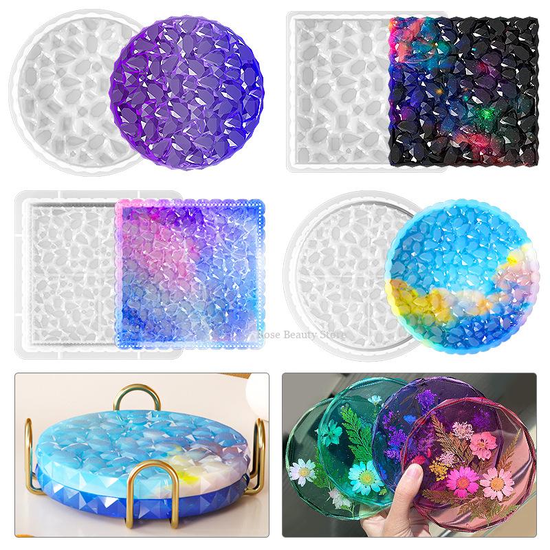 Multi Shaped Tray Silicone Mol - مراجعة Coaster Mold Square وسعره