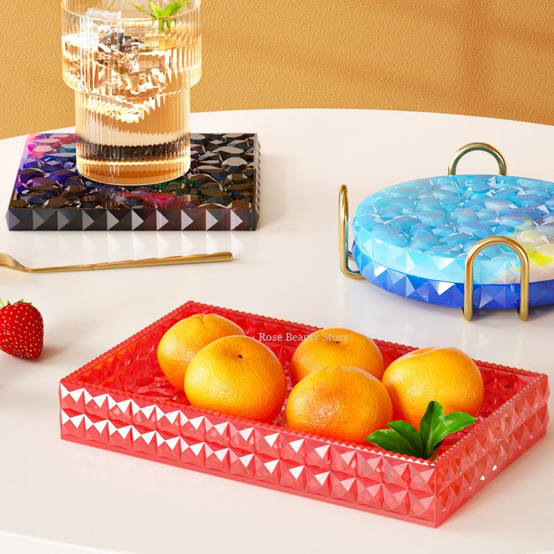 Multi Shaped Tray Silicone Mol - مراجعة Coaster Mold Square وسعره