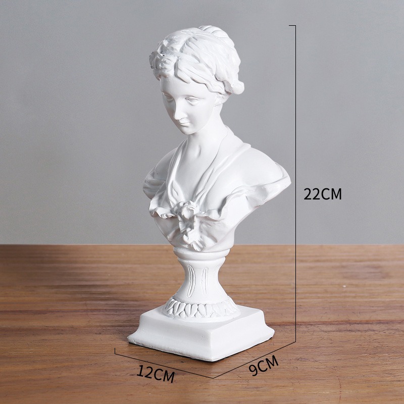 1pc Goddess Bust Statue Classi - مراجعة Resin Art Table Top وسعره