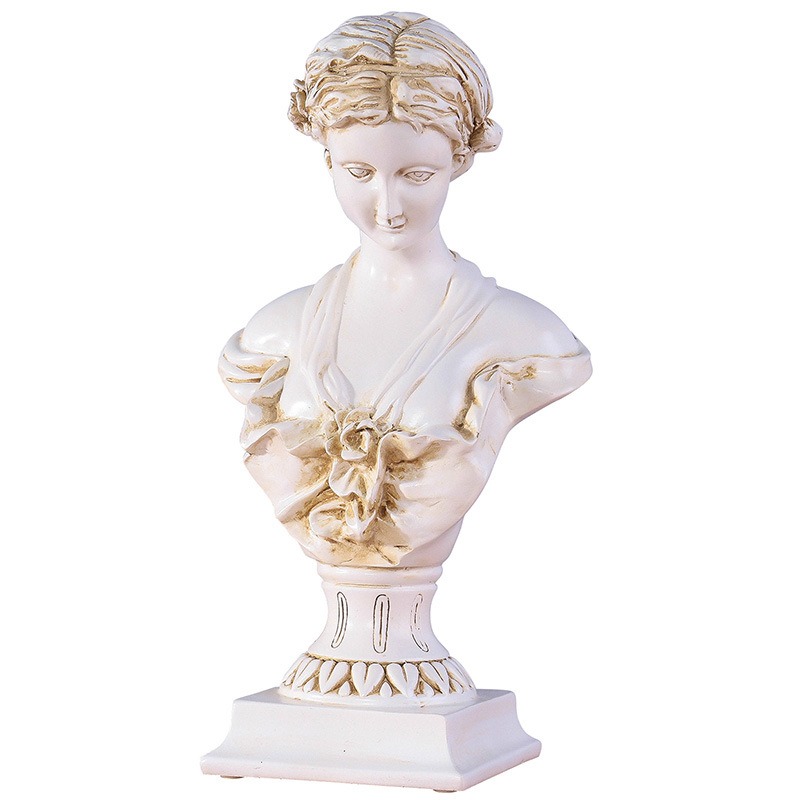 1pc Goddess Bust Statue Classi - مراجعة Resin Art Table Top وسعره