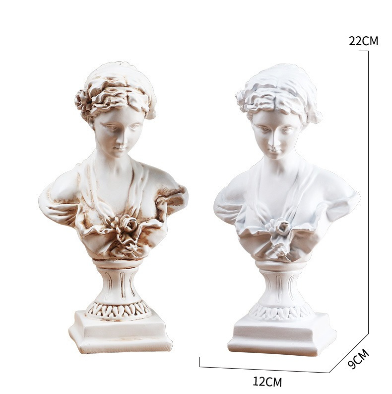 1pc Goddess Bust Statue Classi - مراجعة Resin Art Table Top وسعره